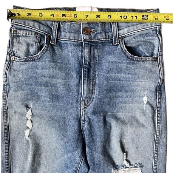 Revice Uptown Roadtrip Distressed Medium Wash Super High Rise Jeans (Size: 27) - Picture 6 of 16